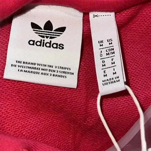 SOLD NWT ADIDAS. Hoody, sweatshirt, sweater,classic LOGO vibrant colors MEDIUM - Picture 8 of 10